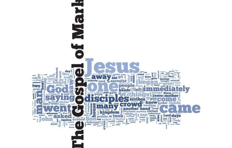 Gospel Of Mark Wordcloud