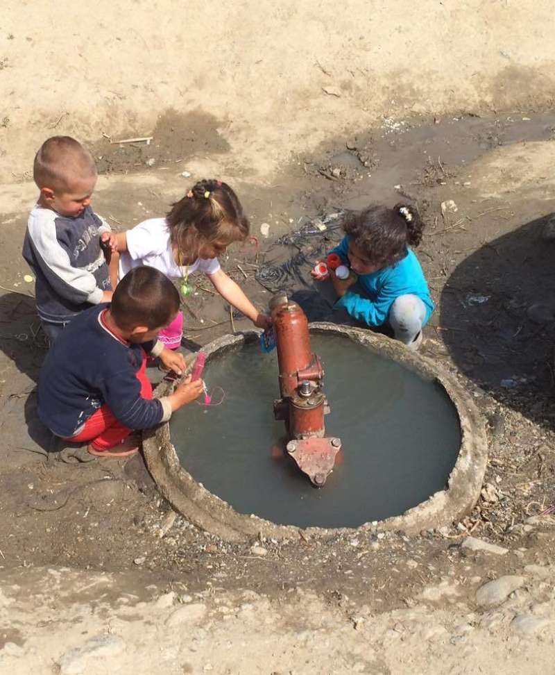 Children Dirty Water
