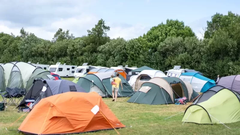 Loads of tents at the Nua Festival