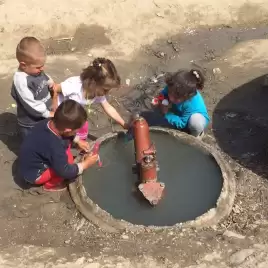 Children Dirty Water