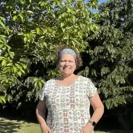 Fran In An African Dress