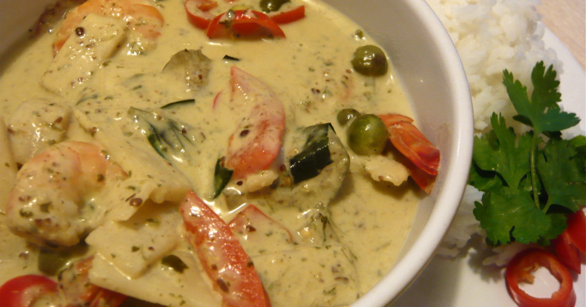 thai green curry with philadelphia