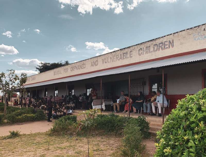 Front of School for Orphans Zambia